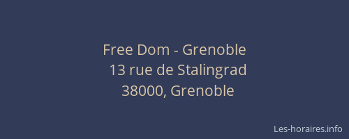 Free Dom - Grenoble