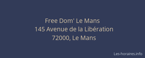 Free Dom' Le Mans