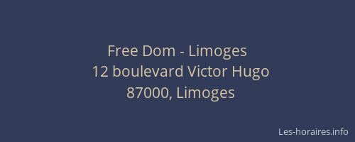 Free Dom - Limoges