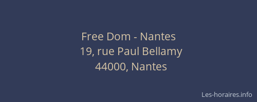 Free Dom - Nantes