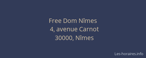 Free Dom Nîmes