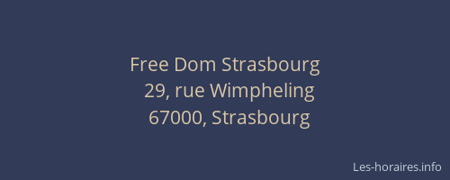 Free Dom Strasbourg
