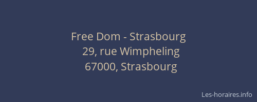 Free Dom - Strasbourg