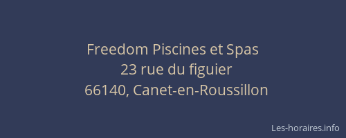 Freedom Piscines et Spas