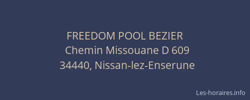 FREEDOM POOL BEZIER