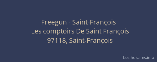 Freegun - Saint-François