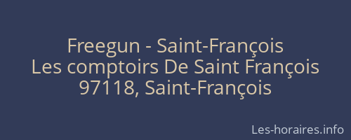 Freegun - Saint-François