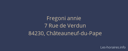 Fregoni annie