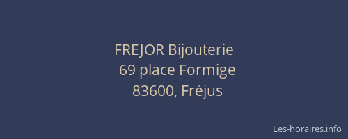 FREJOR Bijouterie