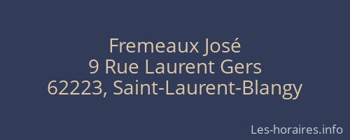 Fremeaux José