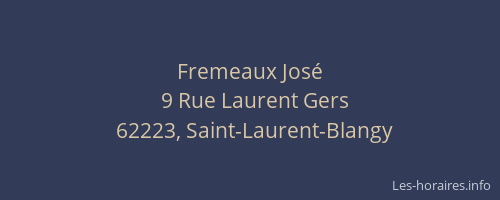 Fremeaux Jos&eacute;