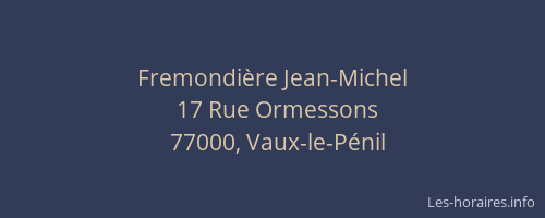 Fremondière Jean-Michel