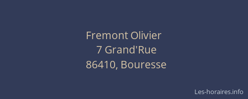 Fremont Olivier