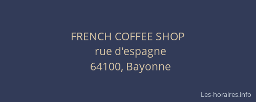 FRENCH COFFEE SHOP