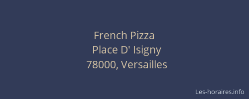 French Pizza