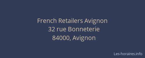 French Retailers Avignon