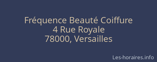 Fréquence Beauté Coiffure