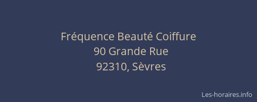 Fréquence Beauté Coiffure