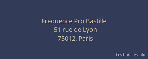 Frequence Pro Bastille