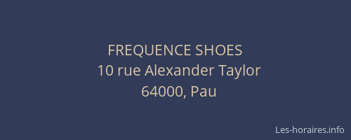 FREQUENCE SHOES
