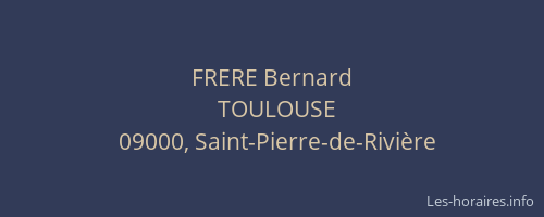 FRERE Bernard