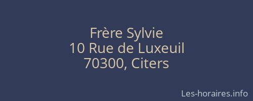 Frère Sylvie