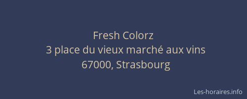 Fresh Colorz