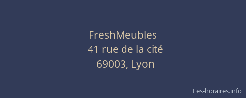 FreshMeubles