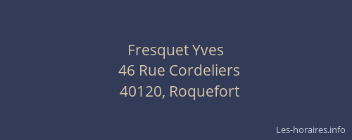 Fresquet Yves