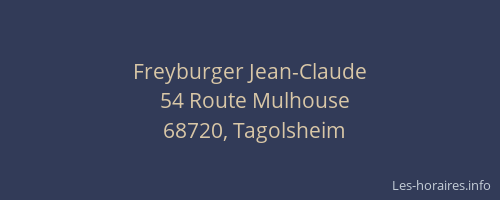 Freyburger Jean-Claude