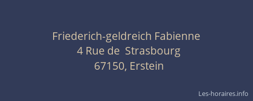 Friederich-geldreich Fabienne