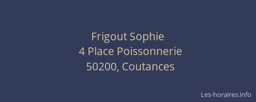 Frigout Sophie