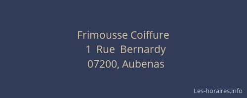 Frimousse Coiffure