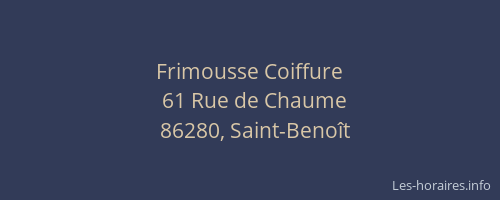 Frimousse Coiffure