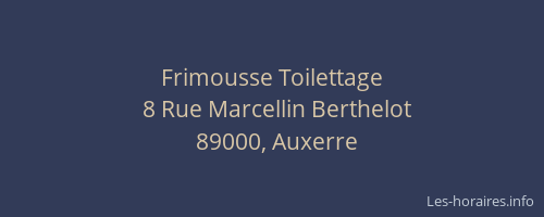 Frimousse Toilettage