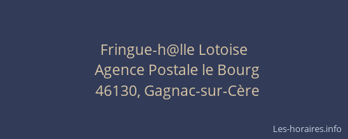 Fringue-h@lle Lotoise