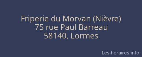 Friperie du Morvan (Nièvre)