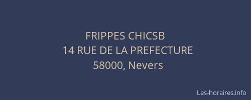 FRIPPES CHICSB