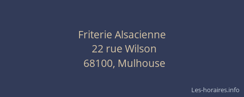 Friterie Alsacienne