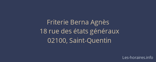 Friterie Berna Agnès