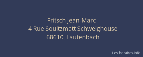 Fritsch Jean-Marc