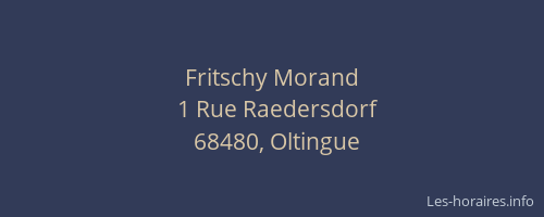 Fritschy Morand