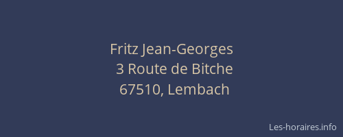 Fritz Jean-Georges