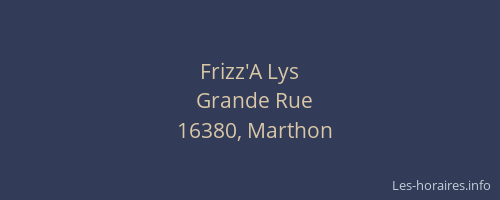 Frizz'A Lys