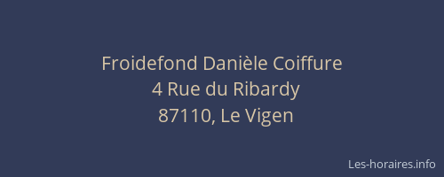 Froidefond Danièle Coiffure
