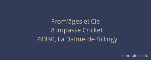 From'&acirc;ges et Cie