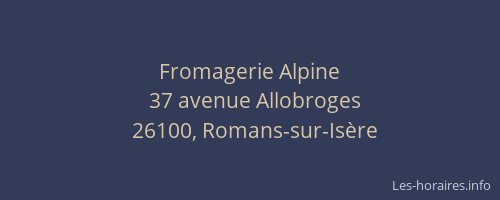 Fromagerie Alpine