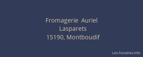 Fromagerie  Auriel