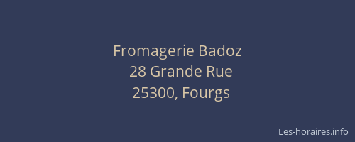 Fromagerie Badoz