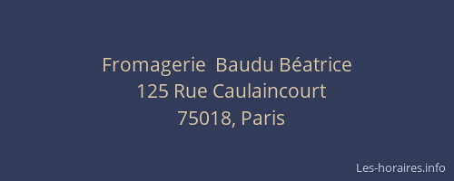 Fromagerie  Baudu Béatrice